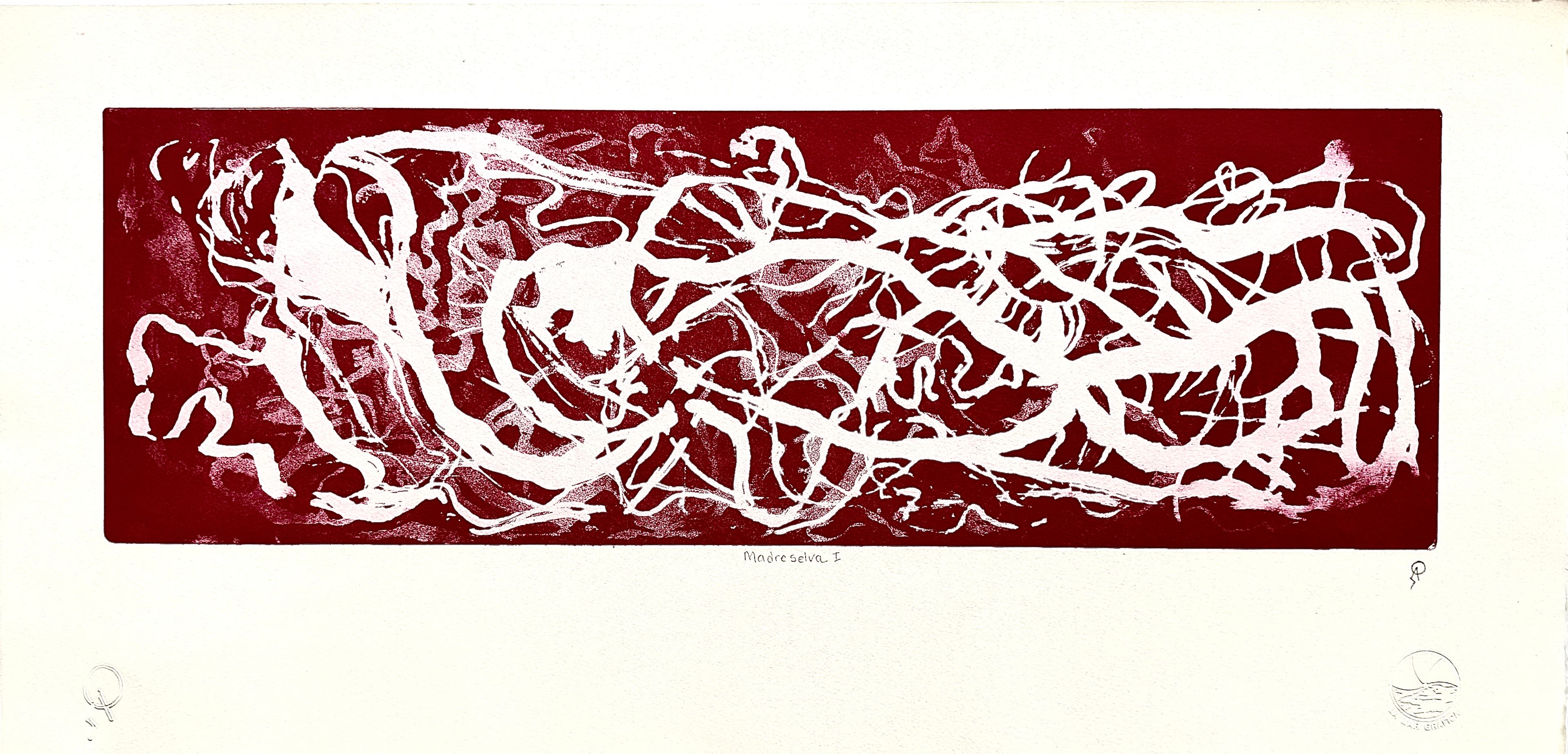 Madre selva I by Patricia Arriola, Litografía en seco / papel de algodón Guarro Super Alfa, 2021