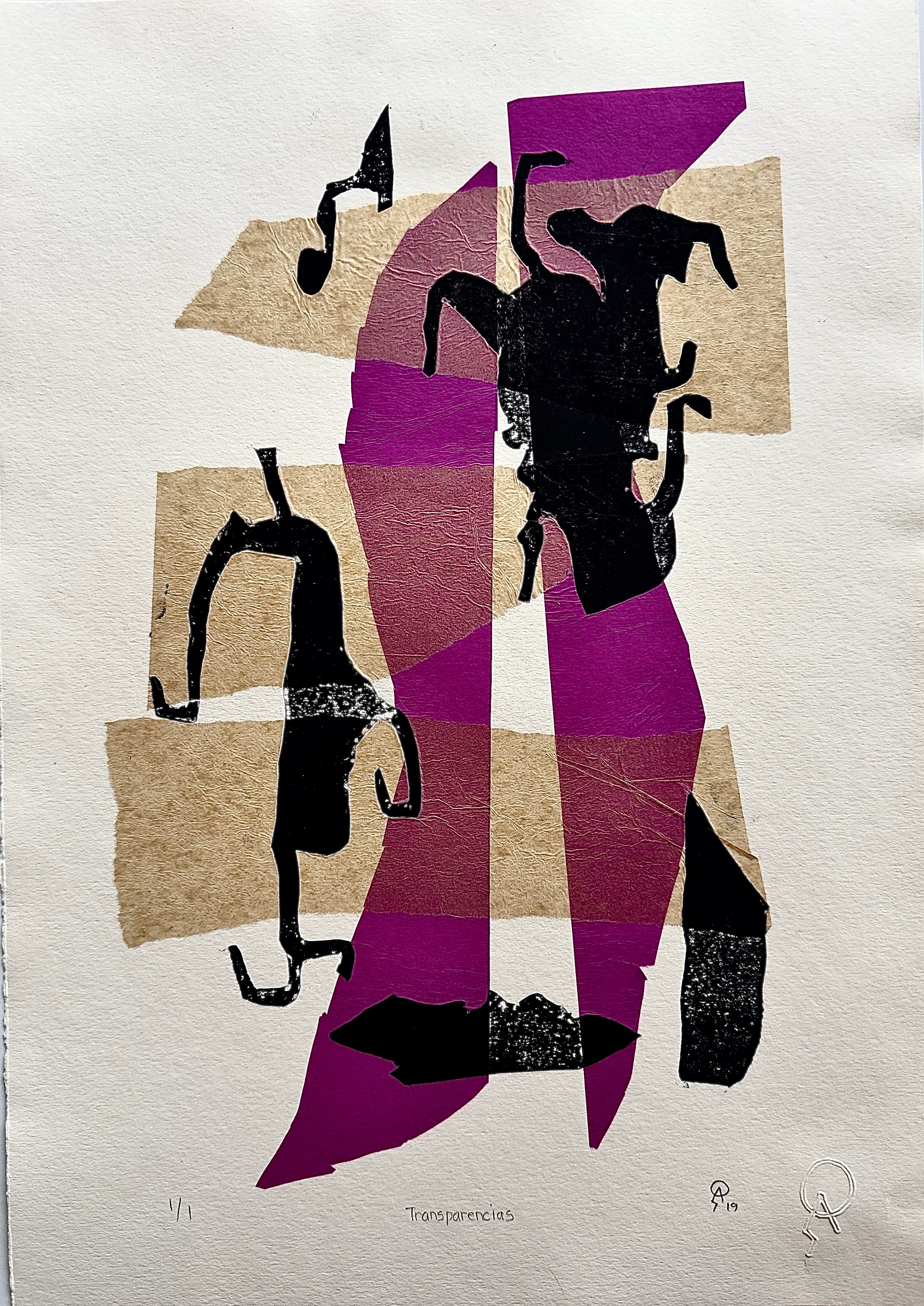 Transparencia by Patricia Arriola, Collage / papel de algodón, 2029