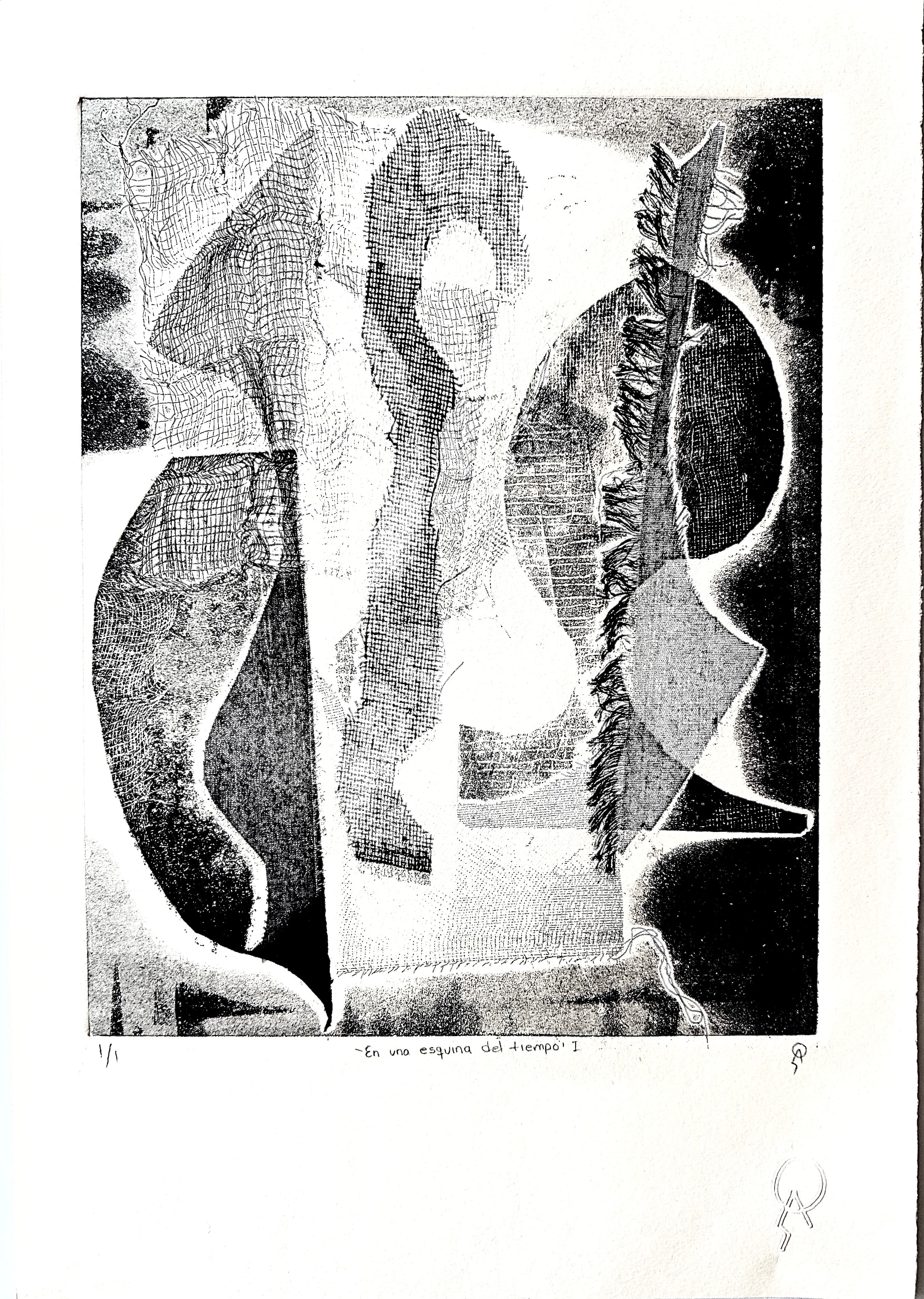 Y flota by Patricia Arriola, Aguatinta / papel de algodón, 2019