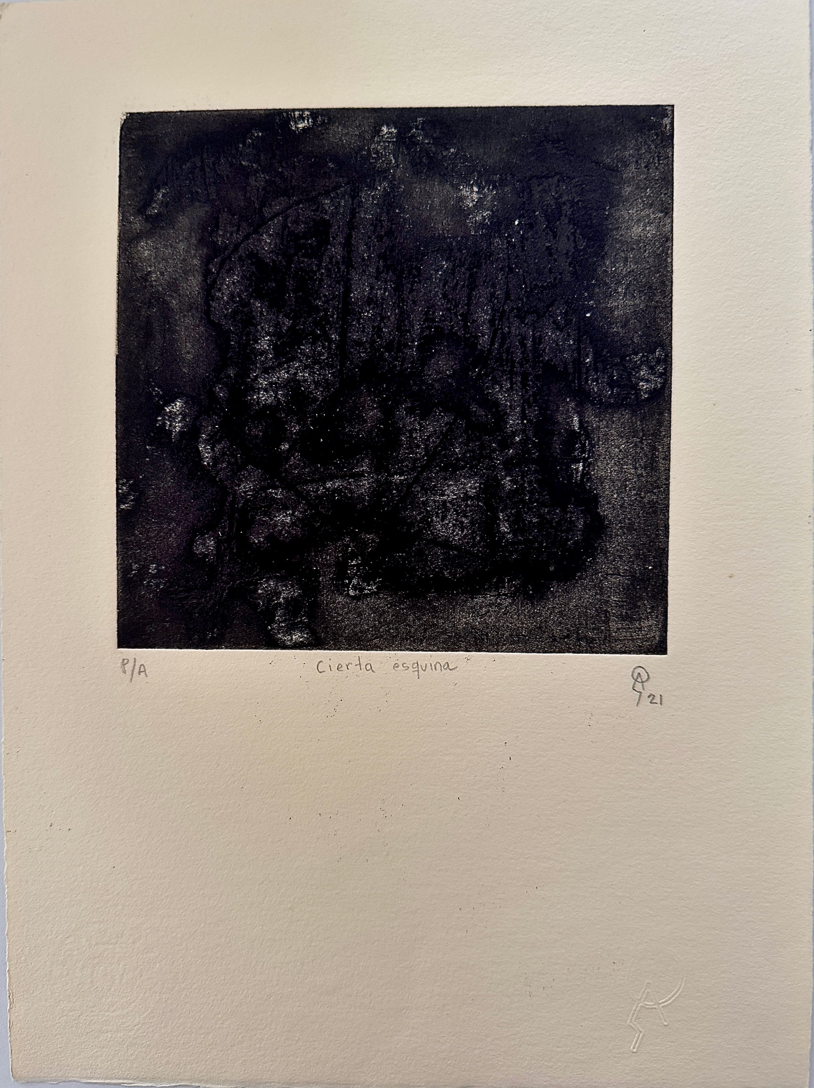 Cierta esquina by Patricia Arriola, Técnicas aditivas / papel de algodón Guarro Super Alfa. P/A, 2021