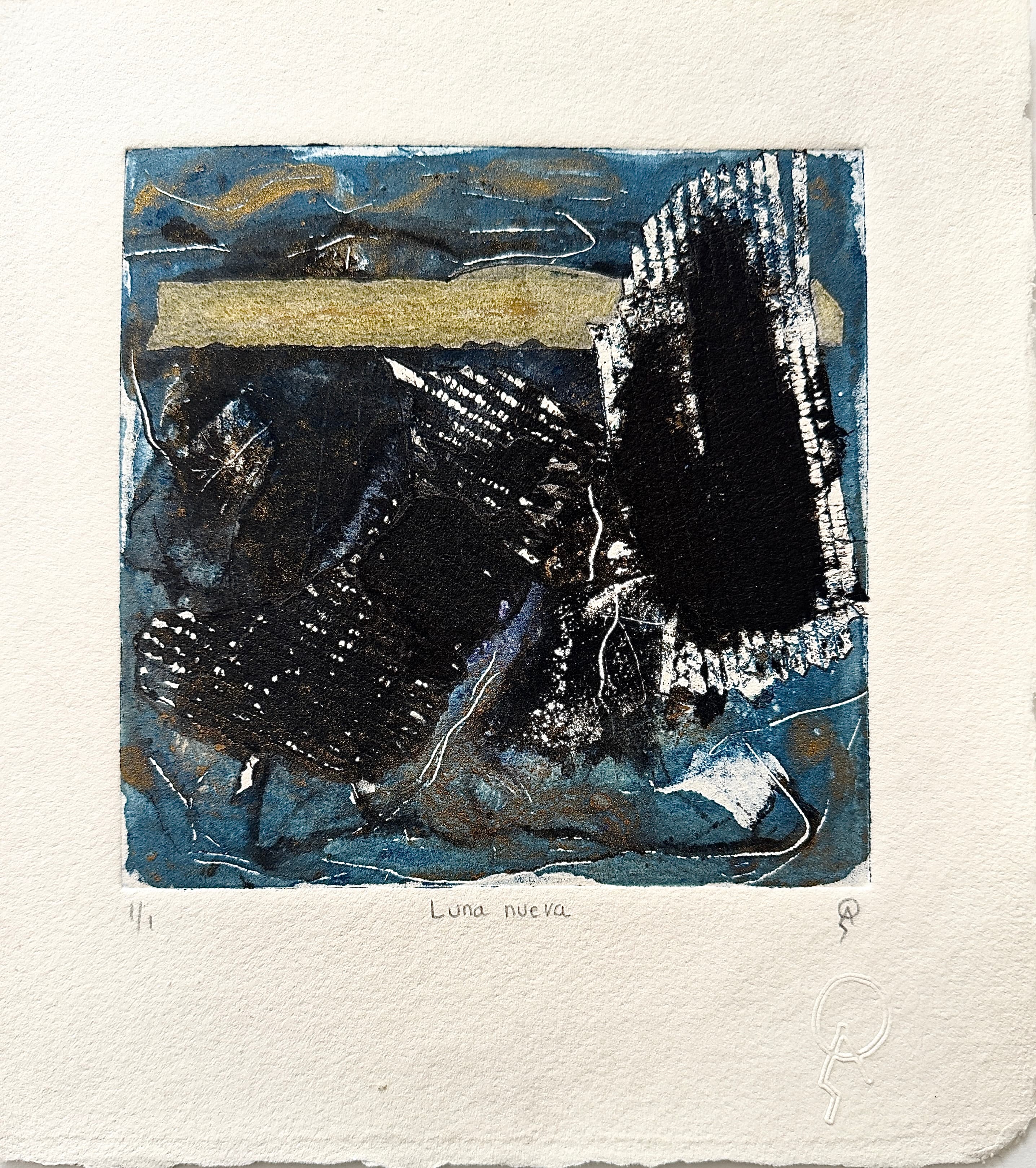 Luna nueva by Patricia Arriola, Monotipo / papel de algodón Ceiba Gráfica, 2020