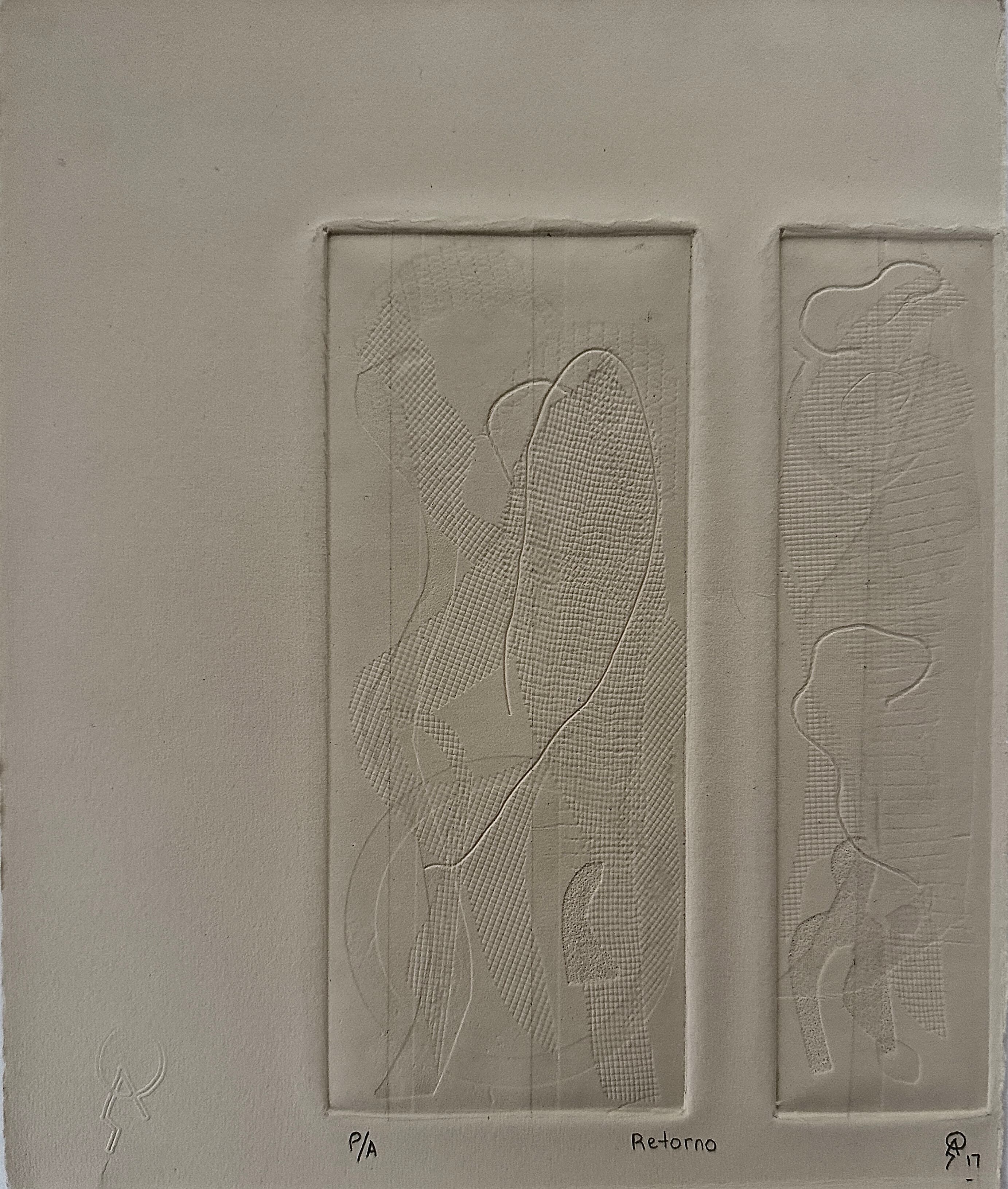 Retorno by Patricia Arriola, Técnicas aditivas / papel de algodón Hahnemühle. P/A, 2017