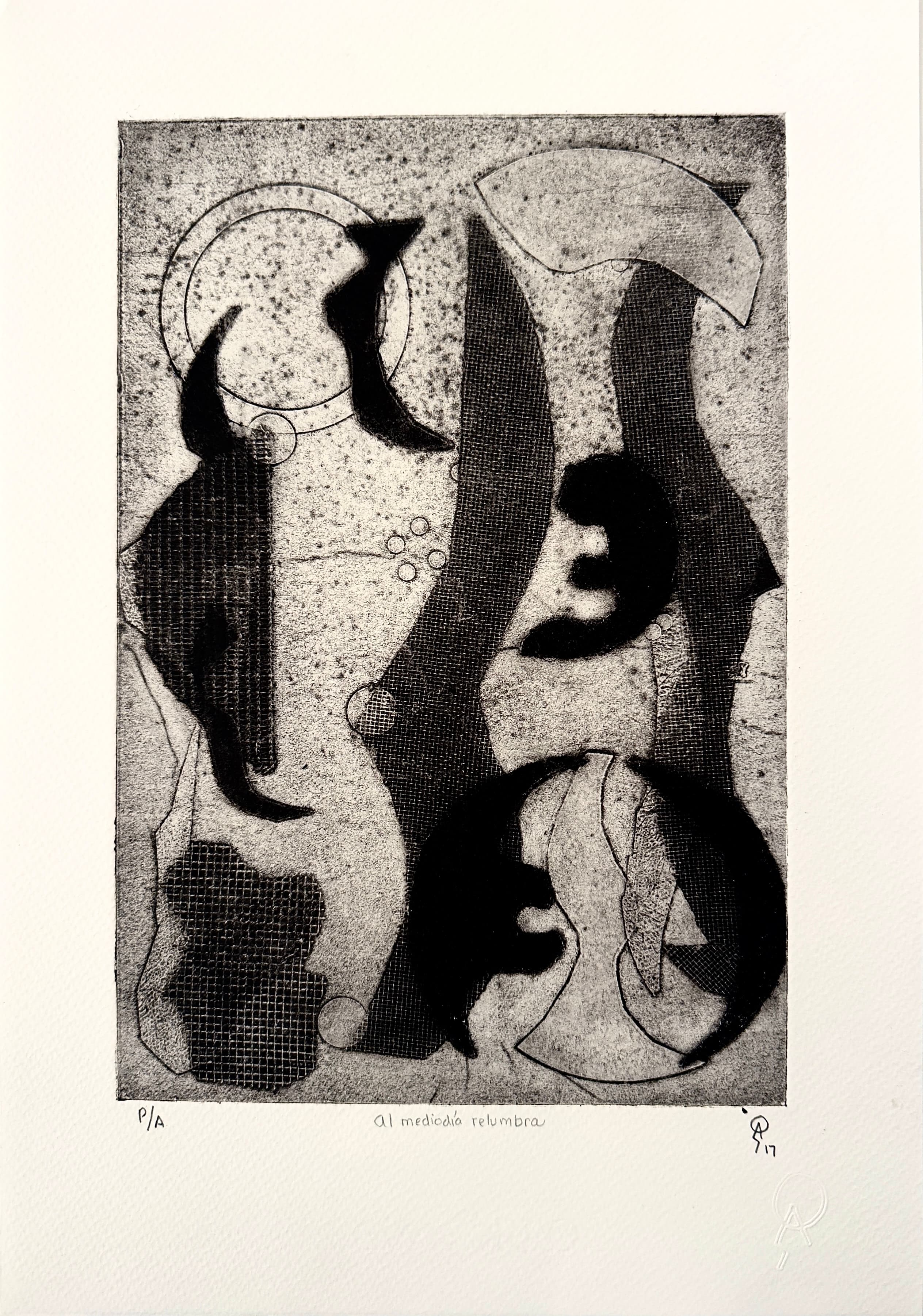 El mediodía relumbra by Patricia Arriola, Técnicas aditivas / papel de algodón Guarro Super Alfa. P/A, 2017