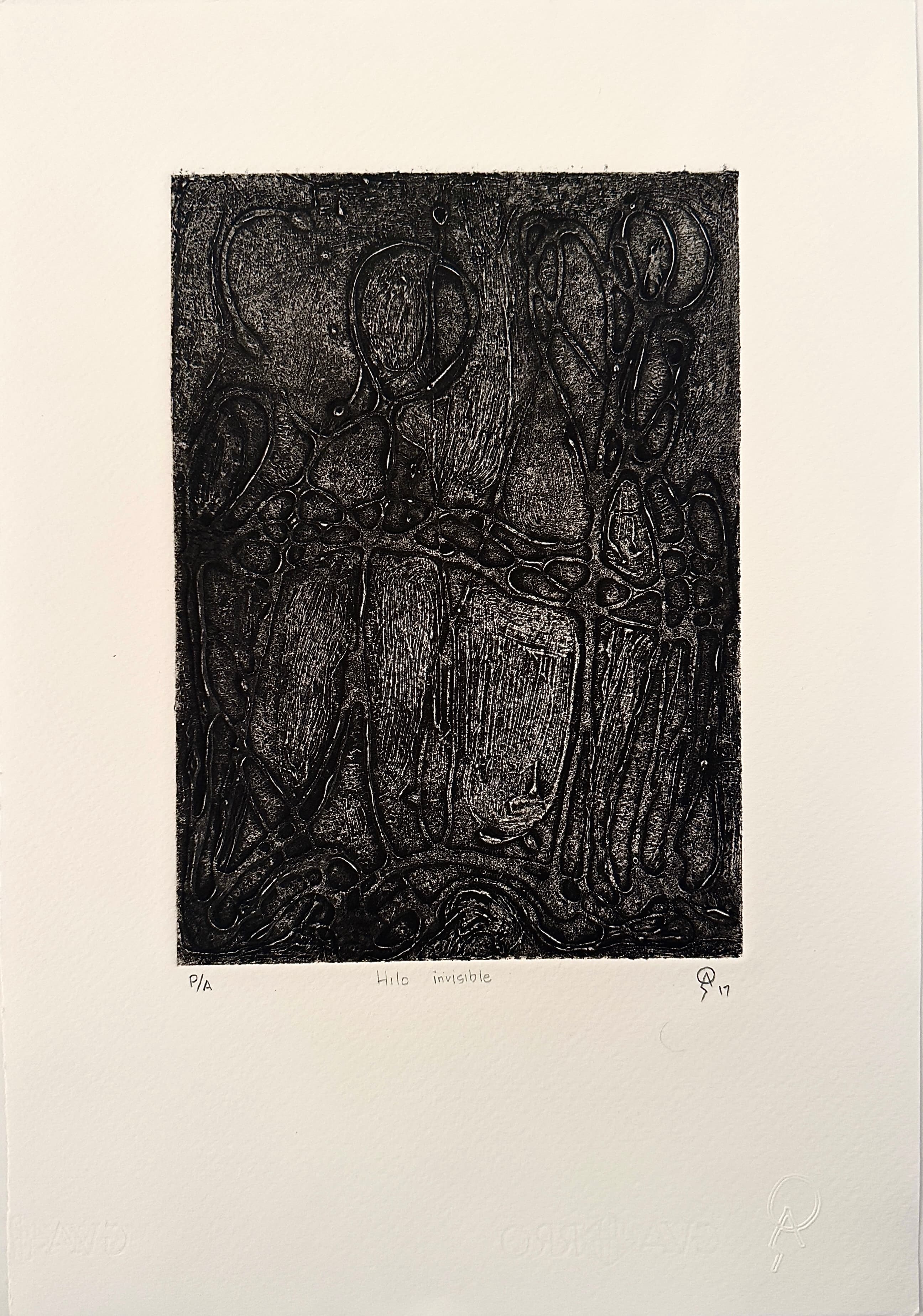 Hilo visible by Patricia Arriola, Técnicas aditivas / papel de algodón Guarro Super Alfa., 2017