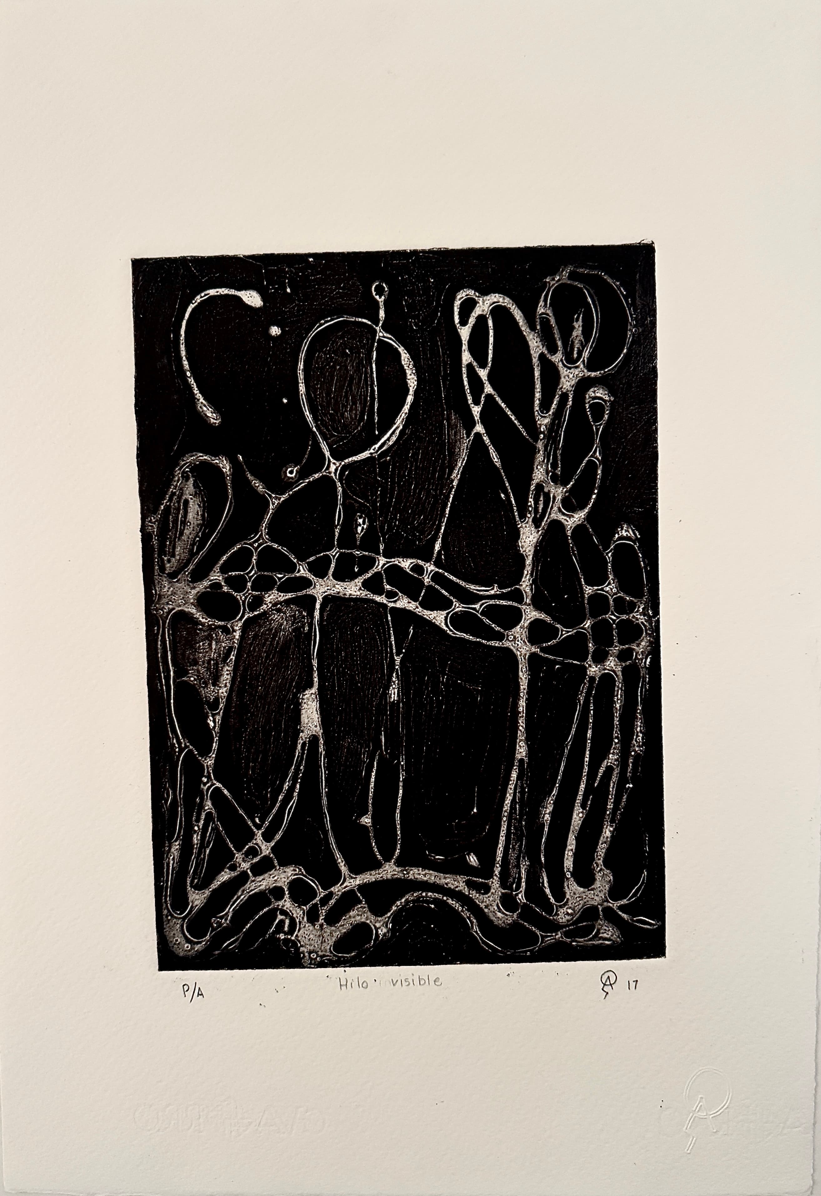 Hilo invisible by Patricia Arriola, Técnicas aditivas / papel de algodón Guarro Super Alfa., 2017