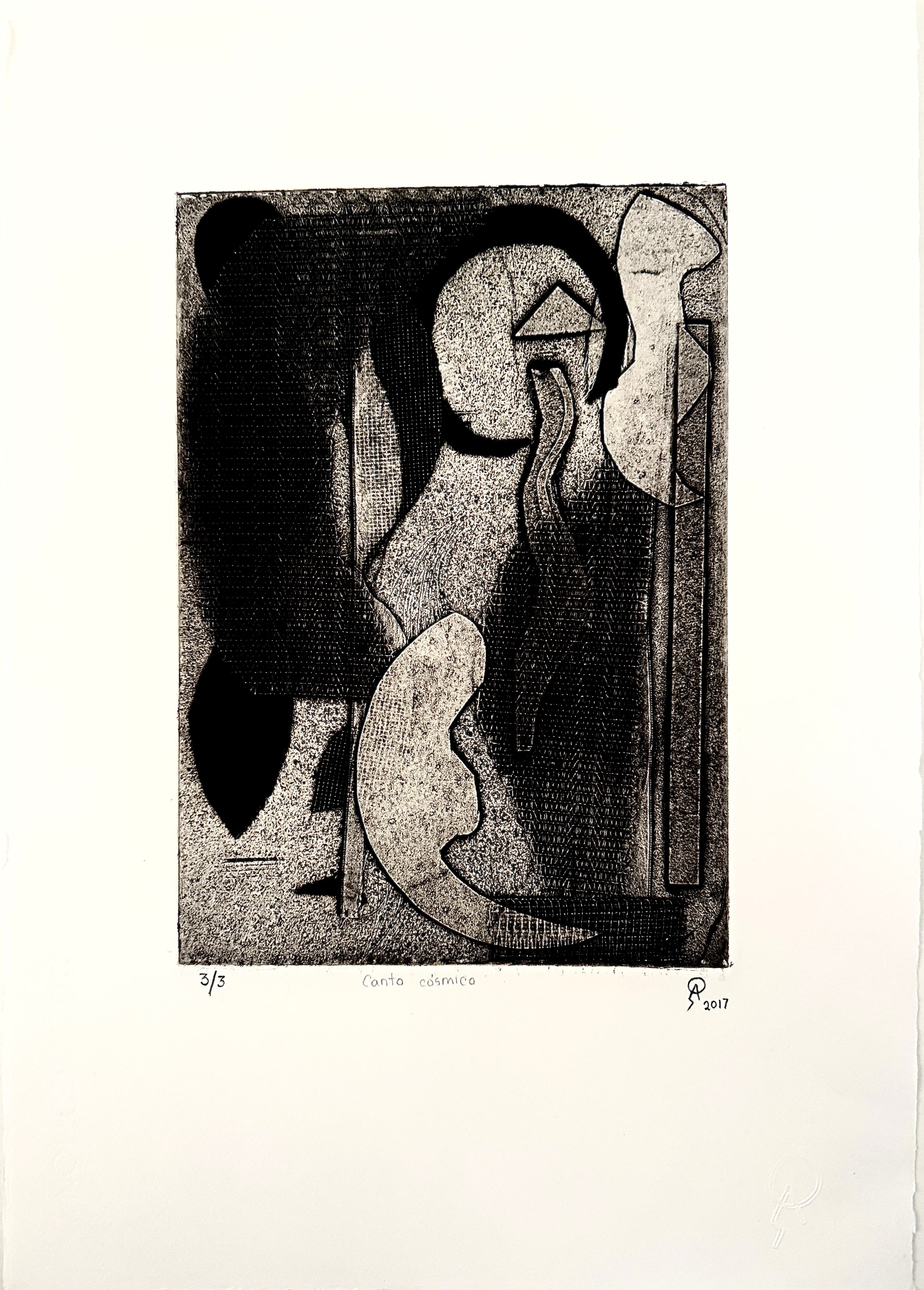 Canto cósmico by Patricia Arriola, Técnicas aditivas. 3/3, 2017