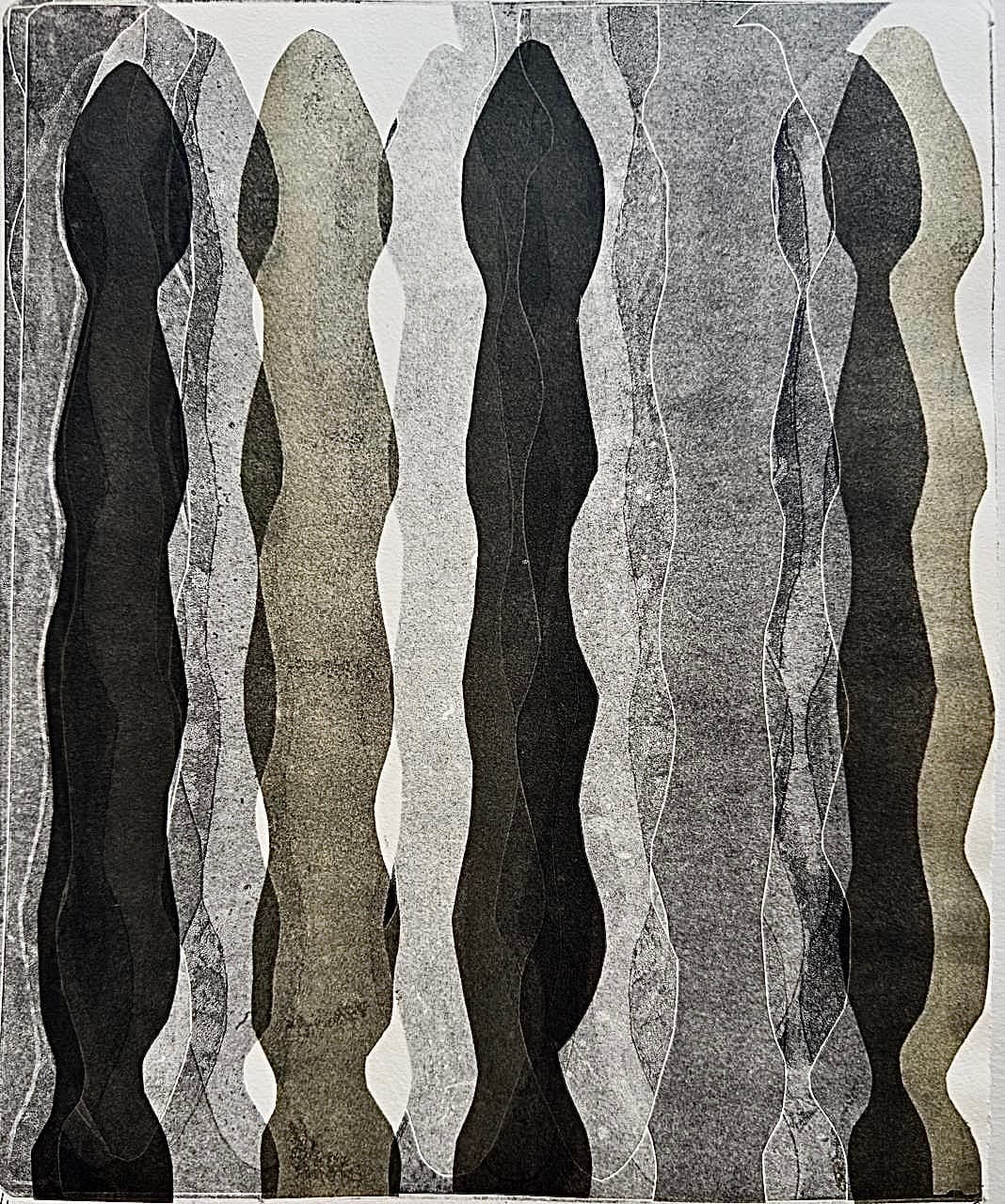 Desliz I by Patricia Arriola, Monotipo / papel de algodón Guarro Super Alfa, 2025