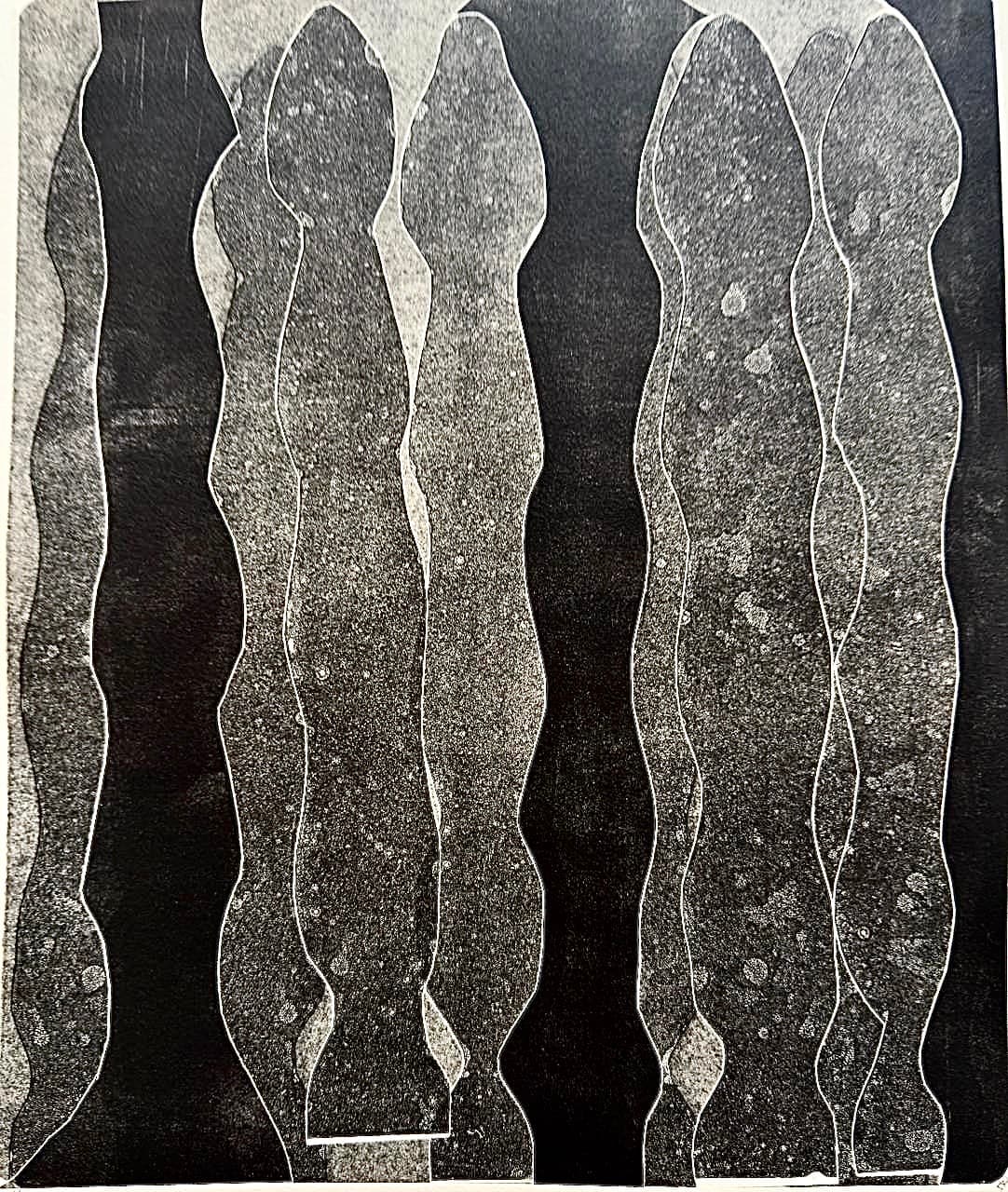 Desliz II by Patricia Arriola, Monotipo / papel de algodón Guarro Super Alfa, 2025