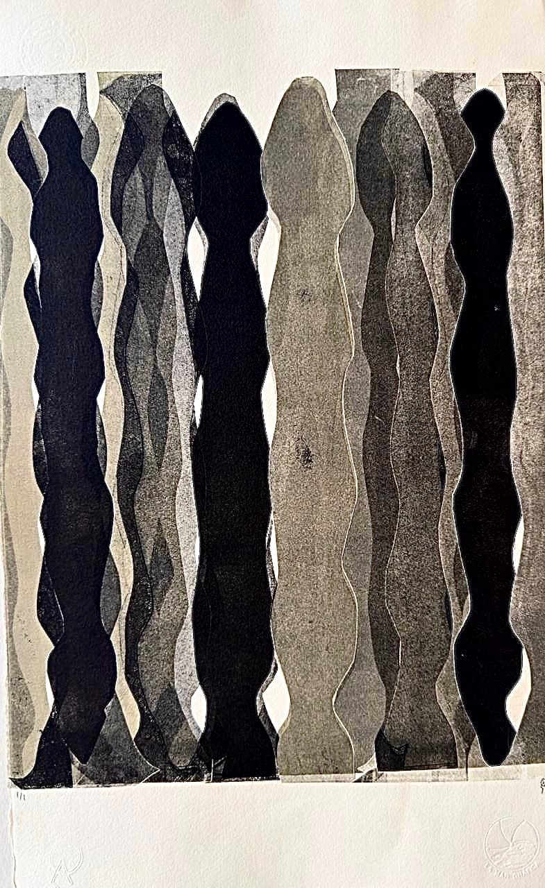 Desliz IV by Patricia Arriola, Monotipo / papel de algodón Guarro Super Alfa, 2025