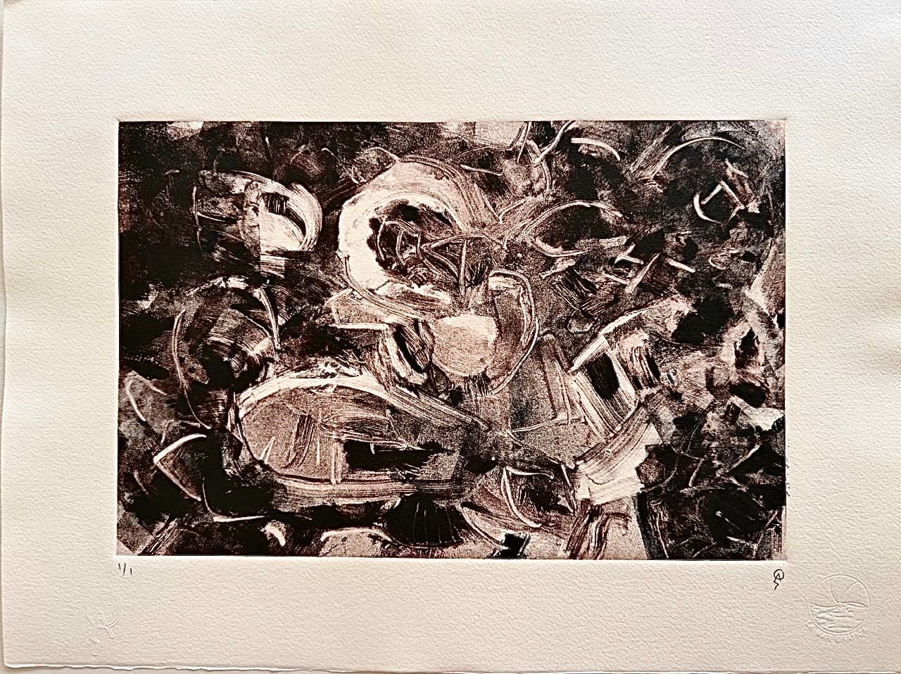 Rockeando I by Patricia Arriola, Monotipo / papel de algodón Guarro Super Alfa, 2025