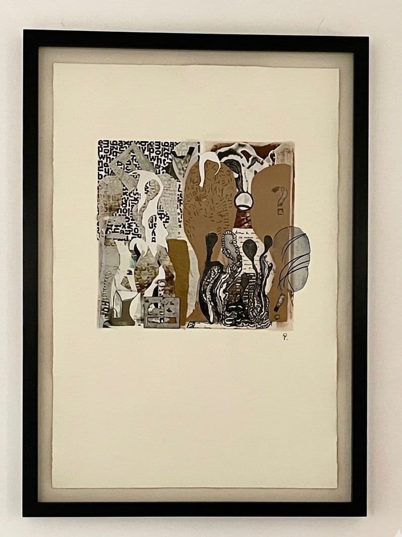 Voces by Patricia Arriola, Collage / papel de algodón, 2021