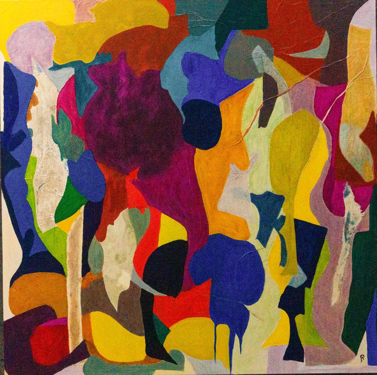 Coloratura by Patricia Arriola, Collage mixta / tela, 2021