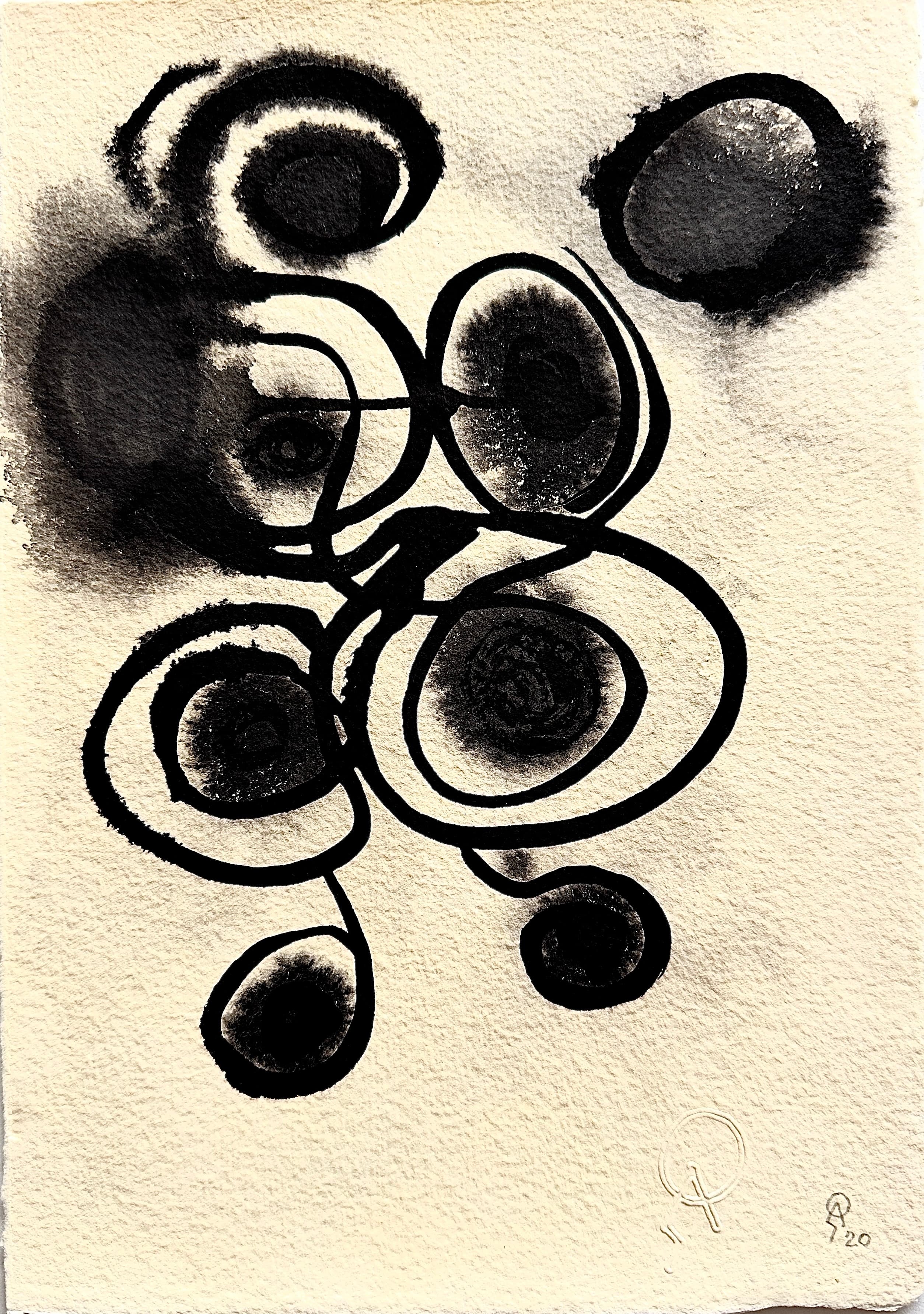 S/T III by Patricia Arriola, Tinta china / papel de algodón de La Ceiba Gráfica, 2020