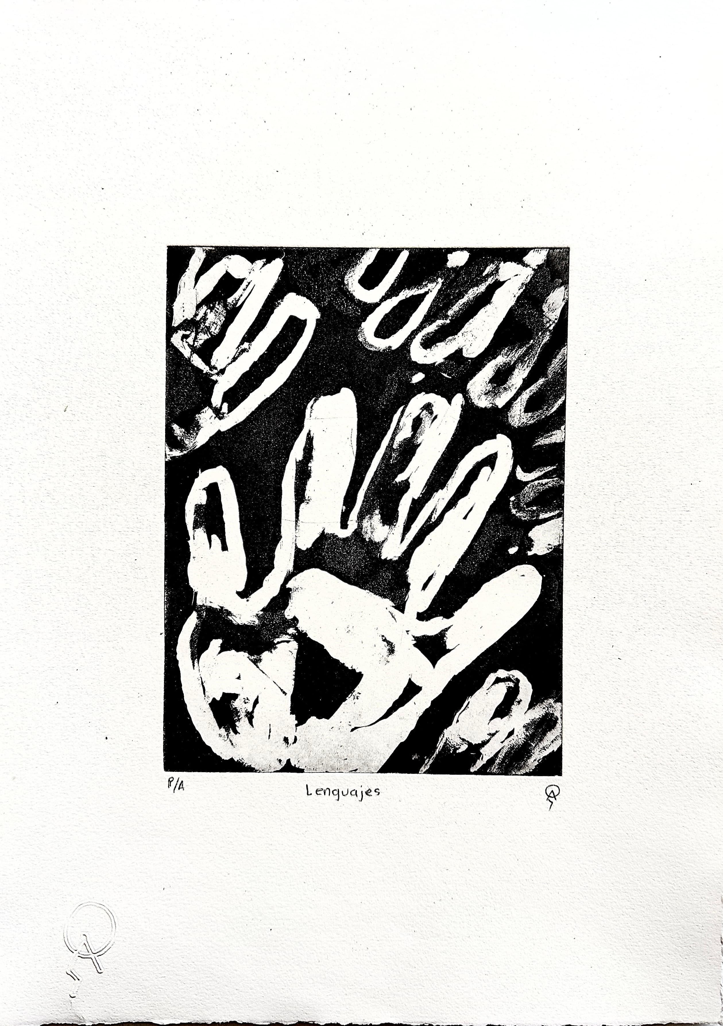 Lenguajes I by Patricia Arriola, Aguatinta / papel de algodón Guarro Super Alfa, 2021
