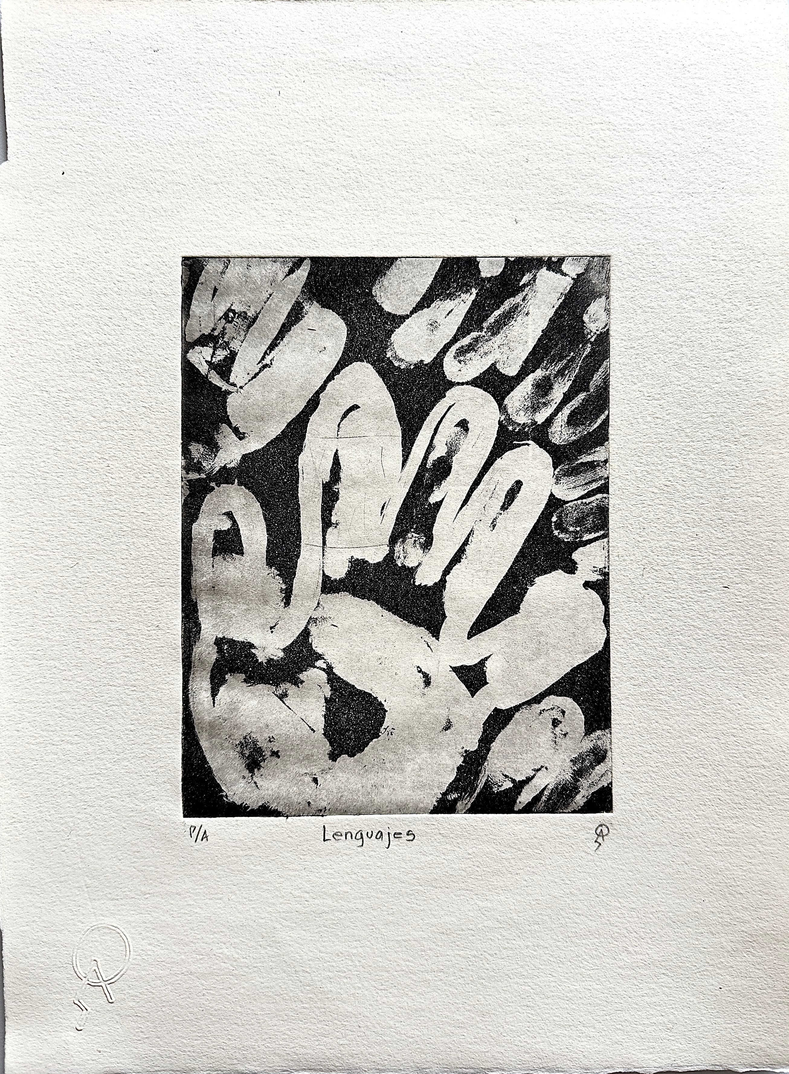 Lenguajes II by Patricia Arriola, Aguatinta / papel de algodón Guarro Super Alfa, 2021