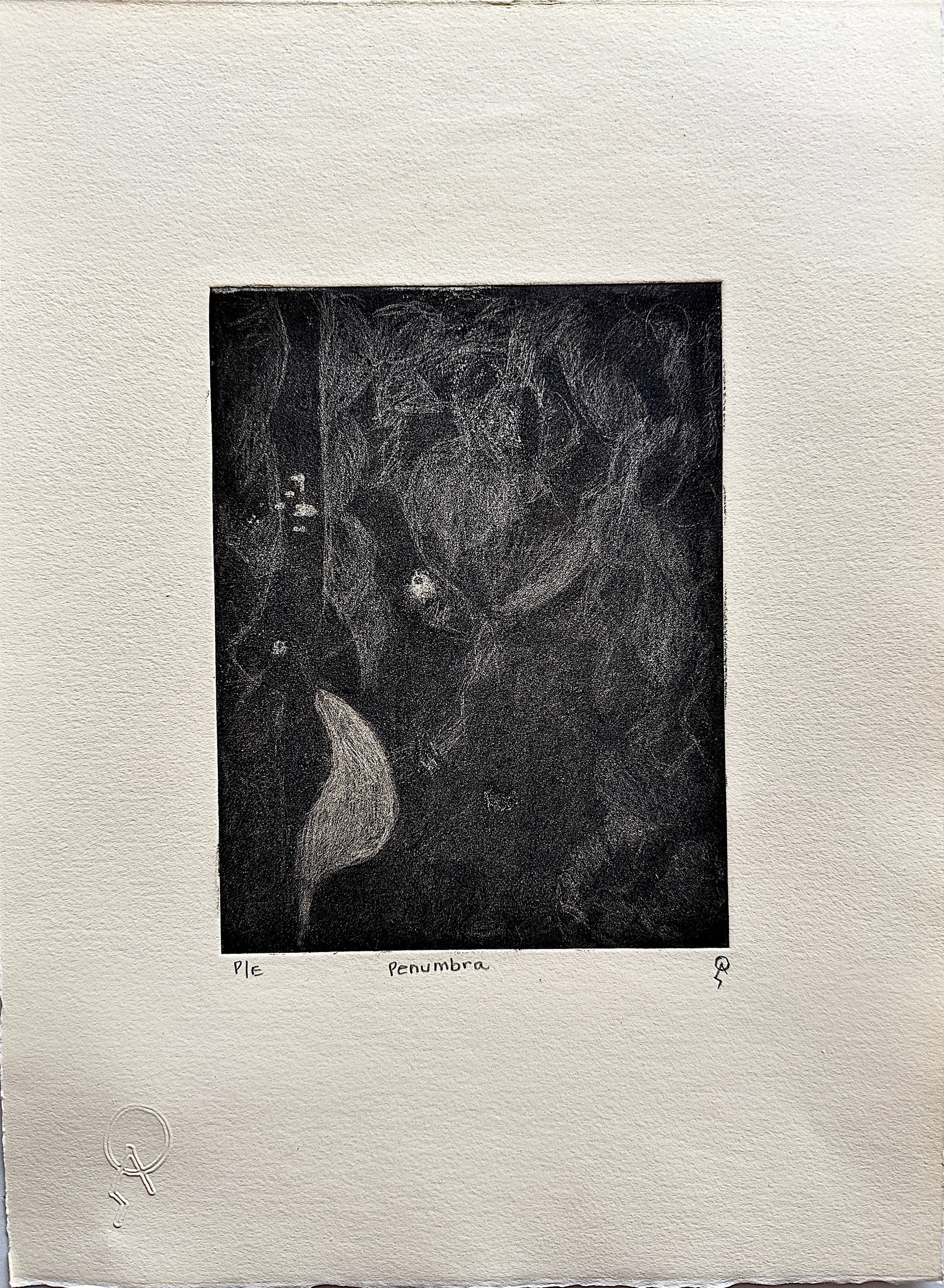 Penumbra I by Patricia Arriola, Aguatinta / papel de algodón Guarro Super Alfa, 2021